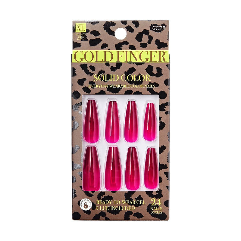 Kiss Gold Finger Press on Nails GC28
