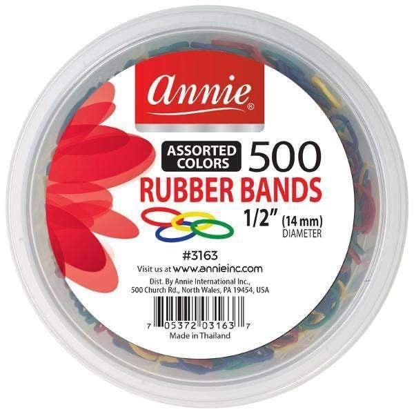 Annie Rubber Bands Assorted Colors 1/2 inch 