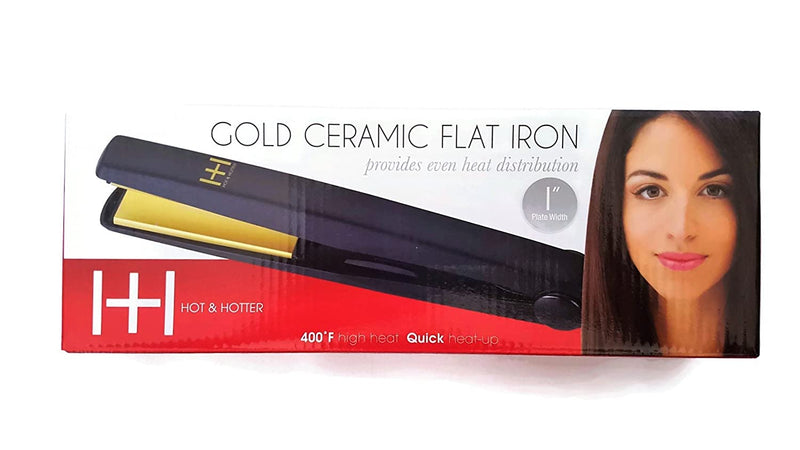 Hot & Hotter Gold Ceramic 1” Flat Iron
