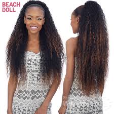 Mayde Beauty Synthetic Drawstring Ponytail Beach Doll