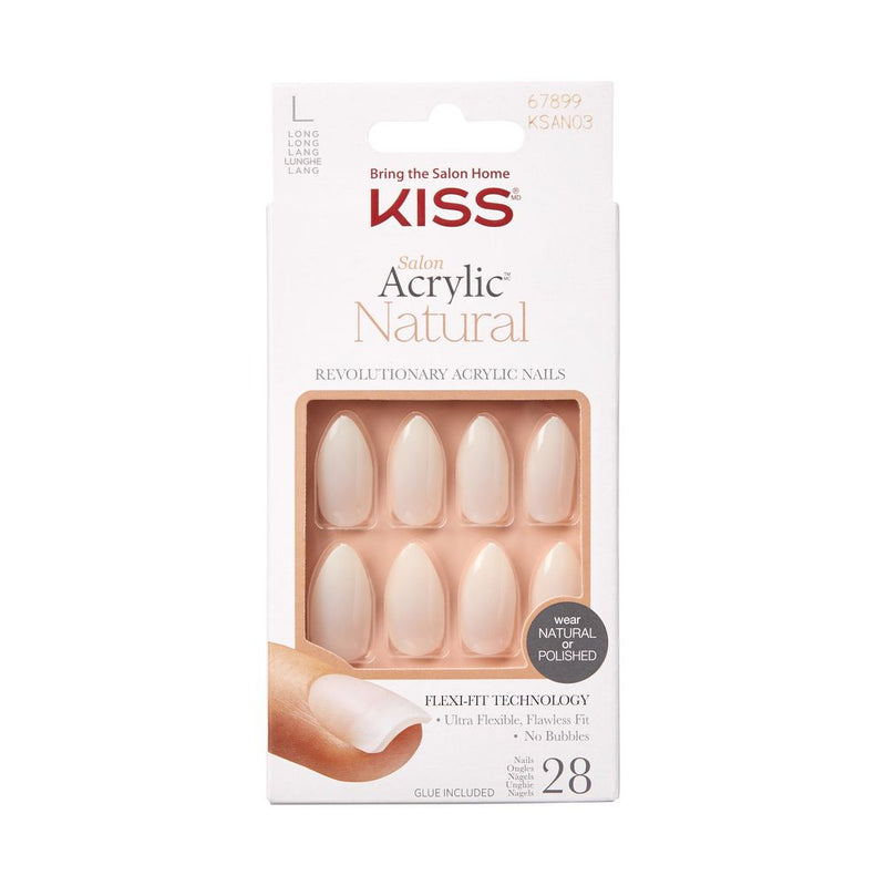 Kiss Acrylic Natural Acrylic Nails KSAN03