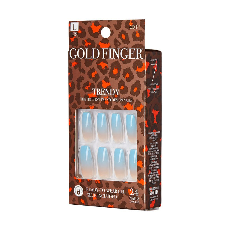 Goldfinger Design Glue on Nails GF TRENDY - HEAD IN THE CLOUDS GD11